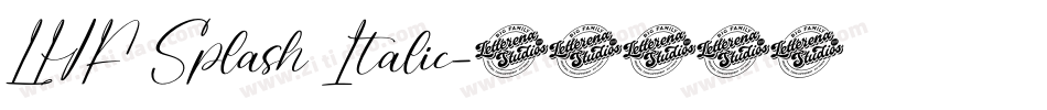 LHF Splash Italic字体转换